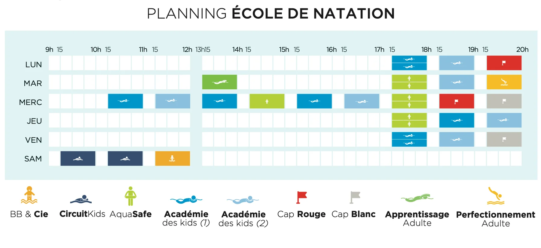 PLANNING ECOLE NATATION